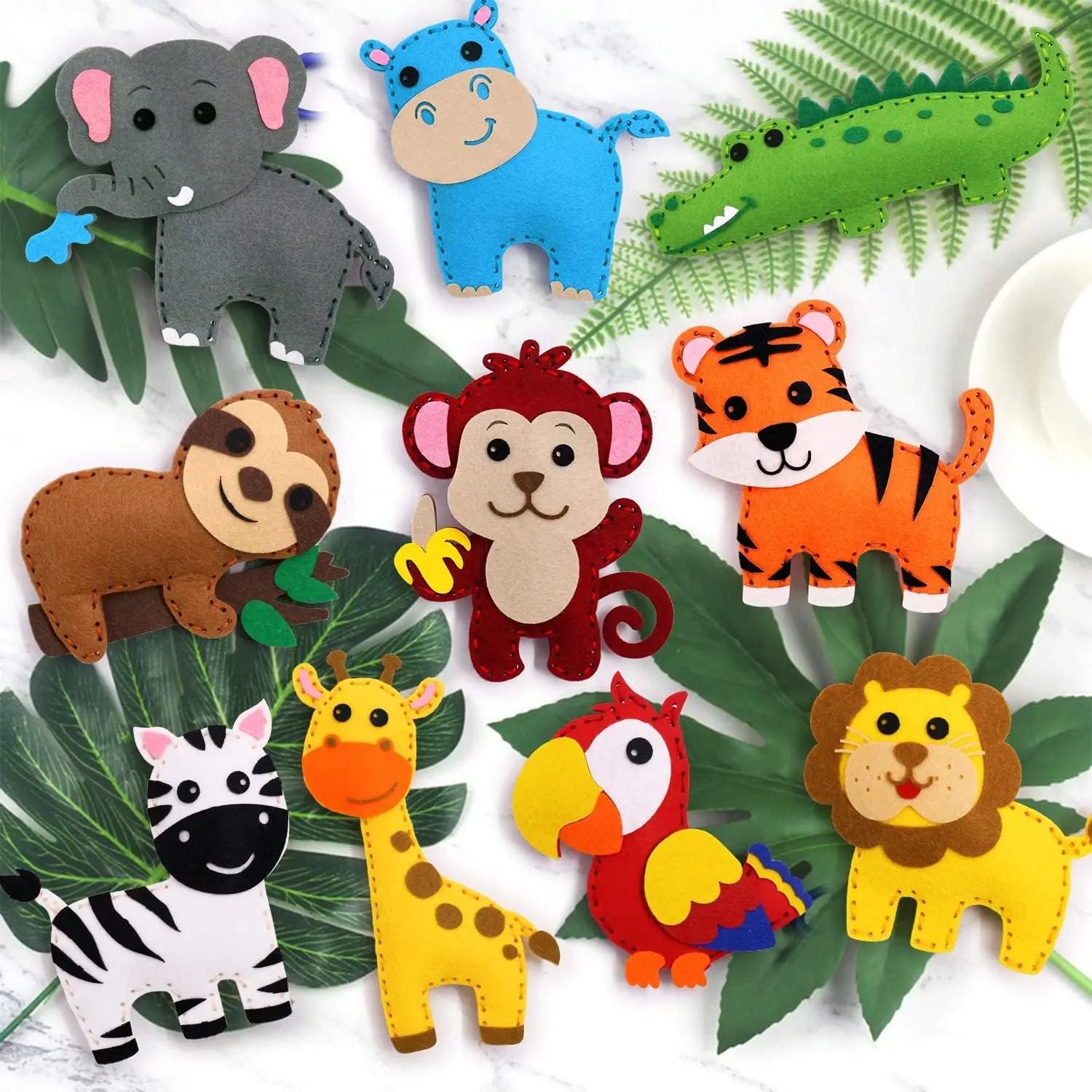 🐘Kids’ Safari Animal Sewing Kit 🦁