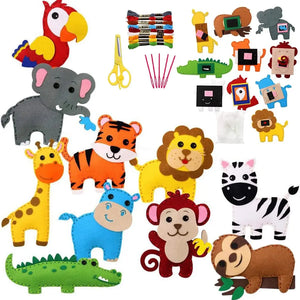 🐘Kids’ Safari Animal Sewing Kit 🦁