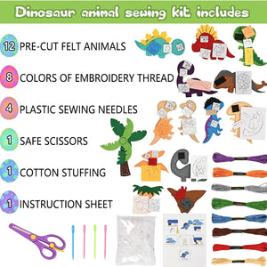 🐘Kids’ Safari Animal Sewing Kit 🦁