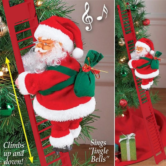 Electric Climbing Santa Claus Doll