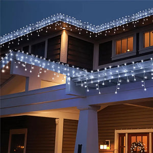 Solar Icicle Lights - 8 Modes & Waterproof