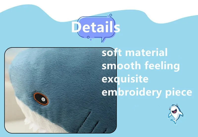 🦈 Soft Plush Shark Toy - Stuffed & Plush Animal Doll 🧸