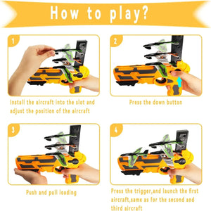 ✈️ Catapult Airplane Toy - Fun Outdoor Game for Kids 🎯