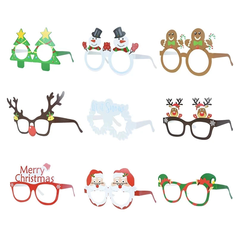 🎄 Festive Christmas Party Glasses - Set of 9 🎉