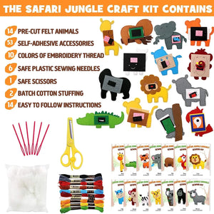 🐘Kids’ Safari Animal Sewing Kit 🦁