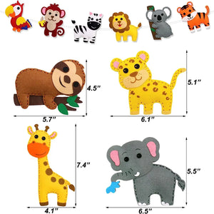 🐘Kids’ Safari Animal Sewing Kit 🦁