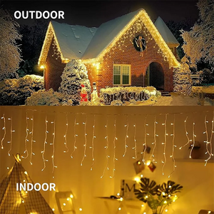 Solar Icicle Lights - 8 Modes & Waterproof