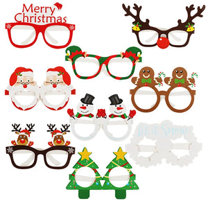 🎄 Festive Christmas Party Glasses - Set of 9 🎉